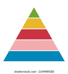 Pyramid infographic chart layout, info modern concept step presentation, brochure vector illustration .