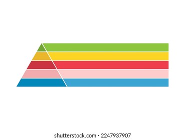 Pyramid infographic chart layout, info modern concept step presentation, brochure vector illustration .
