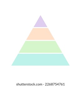 Pyramid infographic chart layout, info modern concept step presentation, brochure vector illustration .