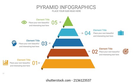 Pyramid Infographic Elements Design Vector Stock Vector (Royalty Free ...