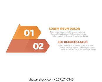 Pyramid Infographic Template With 2 Elements