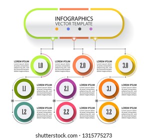 Pyramid infographic template.