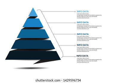 pyramid infographics for presentation
education vector design illustration eps.10 