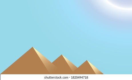Pyramid landscape desert background landscape