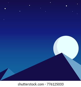 pyramid landscape vector