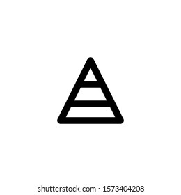 Pyramid line icon. linear style sign for mobile concepts and web design. Outline vector pyramid icon. Symbols, logo illustrations. Vector image