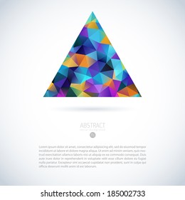 pyramid logo advertising abstract vector trendy scene with shape object pyramid logo advertising straight water colorful abstract background scene multicolored numeric glassware ripple space cloud fas