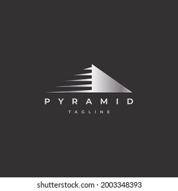 Pyramid logo design illustration vector template