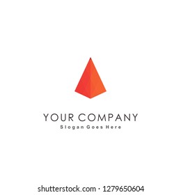 Pyramid logo design inspiration with cool design