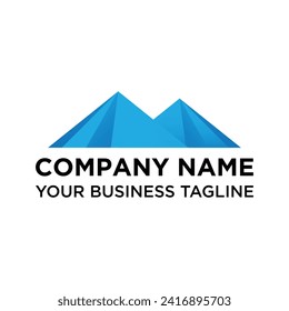Pyramidenlogo-Design. Moderne Pyramide