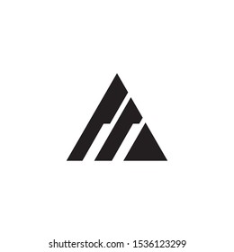 Pyramid logo design vector template