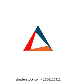 Pyramid logo design vector template