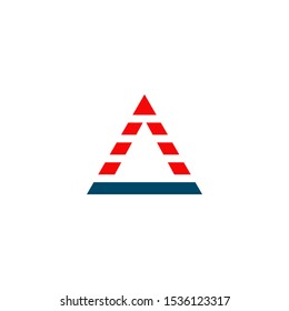 Pyramid logo design vector template