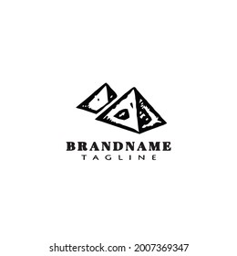 pyramid logo icon design template modern vector illustration