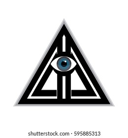 pyramid logo illustration vector design