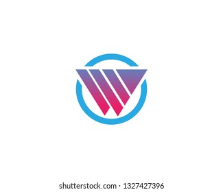 pyramid logo and symbol Business abstract design template 
