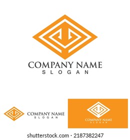 Pyramid Logo and symbol vector element 