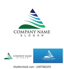 Pyramid Logo and symbol vector element 