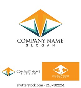 Pyramid Logo and symbol vector element 