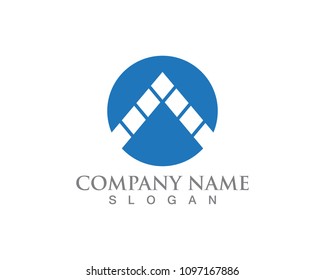 pyramid logo and symbols template vector 