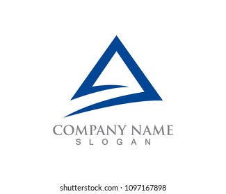 pyramid logo and symbols template vector 