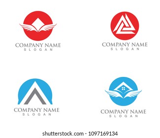 pyramid logo and symbols template vector 