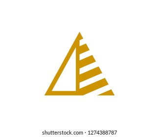 Pyramid Logo Template vector illustration