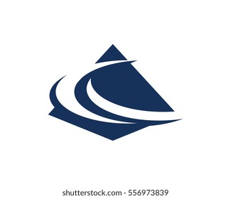 Pyramid Logo Template vector illustration