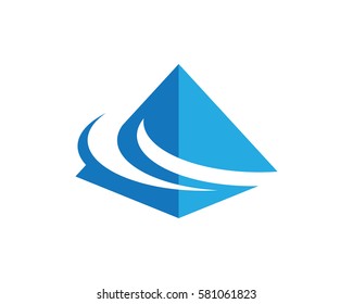 Pyramid Logo Template vector illustration