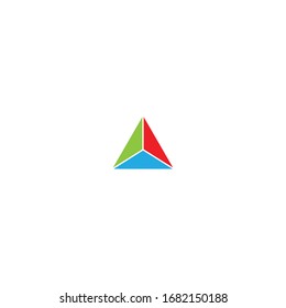 Ilustración vectorial de plantilla de logotipo de pirámide
