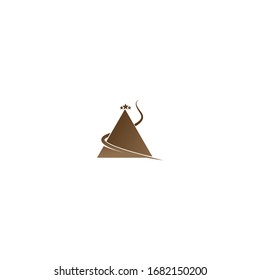 Vorlage für Vektorillustrationen mit Pyramid-Logos