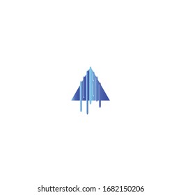 Pyramid Logo Template vector ilustration