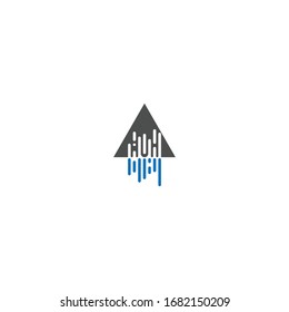 Pyramid Logo Template vector ilustration