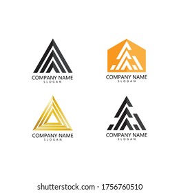 Pyramid Logo Template vector ilustration