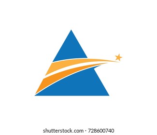 Pyramid Logo Template vector ilustration