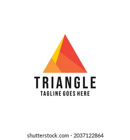 pyramid Logo vector design. modern triangle symbol icon graphic. technology emblem for Company and business