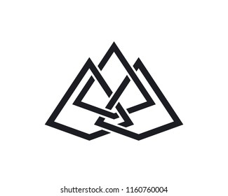 Pyramid logo vector template