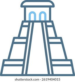 Pyramid Of The Magician Line Two Colour Icon