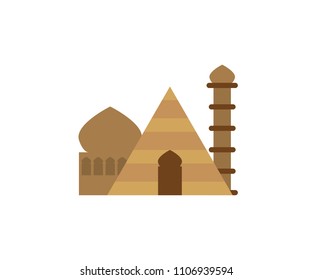 Pyramid mosque tower dome symbol islamic