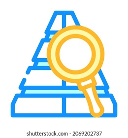pyramid of needs color icon vector. pyramid of needs sign. isolated symbol illustration