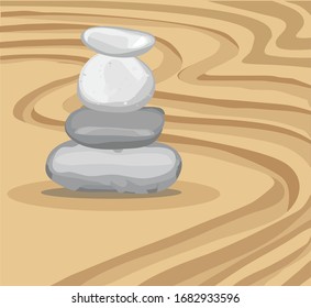 pyramid pebbels stones garden sand drawing meditation symbol on sand drawigs buddhism icon