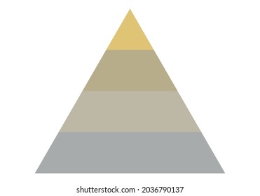 Pyramidenschaum Symbol auf weißem Hintergrund.