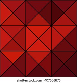 Pyramid seamless pattern polygon colorful red