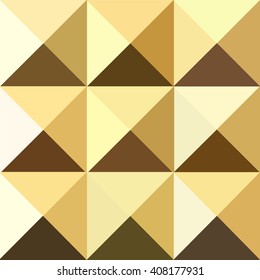Pyramid seamless pattern polygon colorful golden studs
