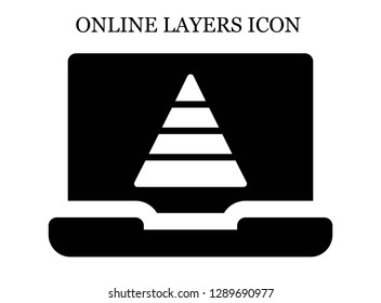 Pyramid search icon. Editable Pyramid search icon for web or mobile.