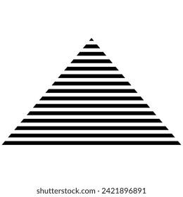 pyramid shape of decorative element, achievement on top of mountain