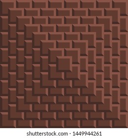 pyramid shaped chocolate pile design vector