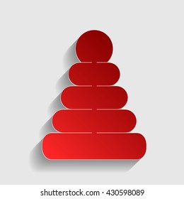 Pyramid sign illustration