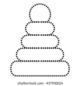Pyramid sign illustration