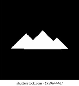 Pyramid Simple Pixel Illustration. Vector Illustration